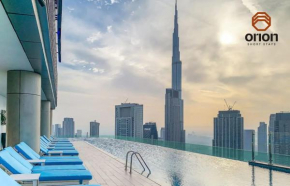 Paramount 2 Bed Apt, Roof Top Bar and Pool overlooking Burj, Triple Balcony, Fully Equipped, Free Toiletries, Full Kitchen, 2 and half Bathrooms, Ground Floor Supermarket, Influencers Haven, Sunrise a